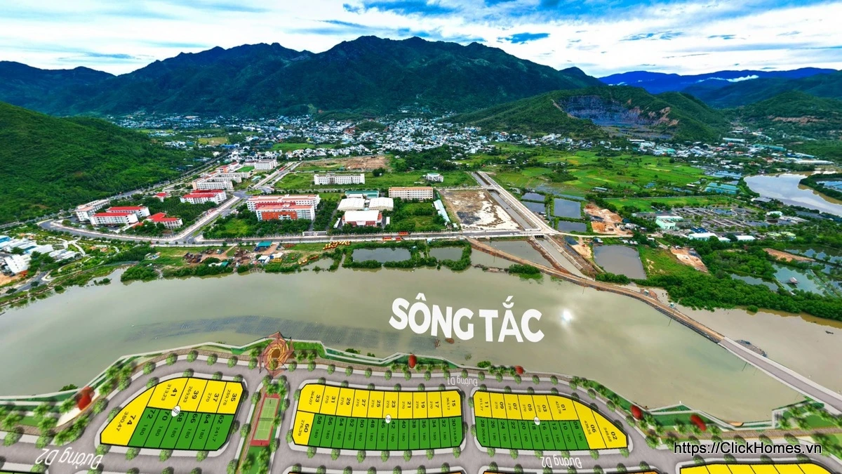 Góc nhìn 360 dự án Charmora City hướng về sông Tắc Nha Trang