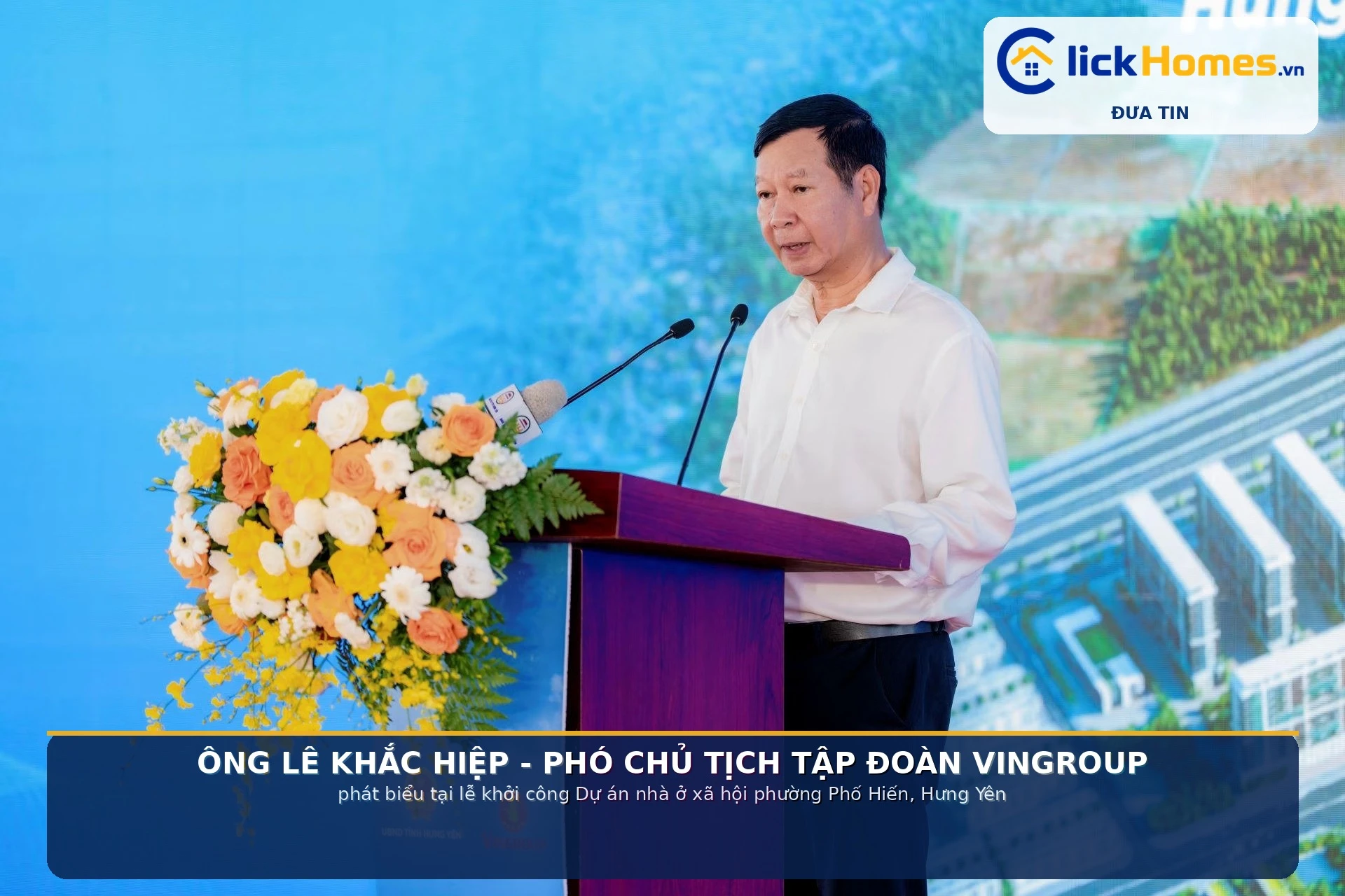 Ông Lê Khắc Hiệp PCT Vinhgroup - Phát Biểu Tại Lễ khởi Công