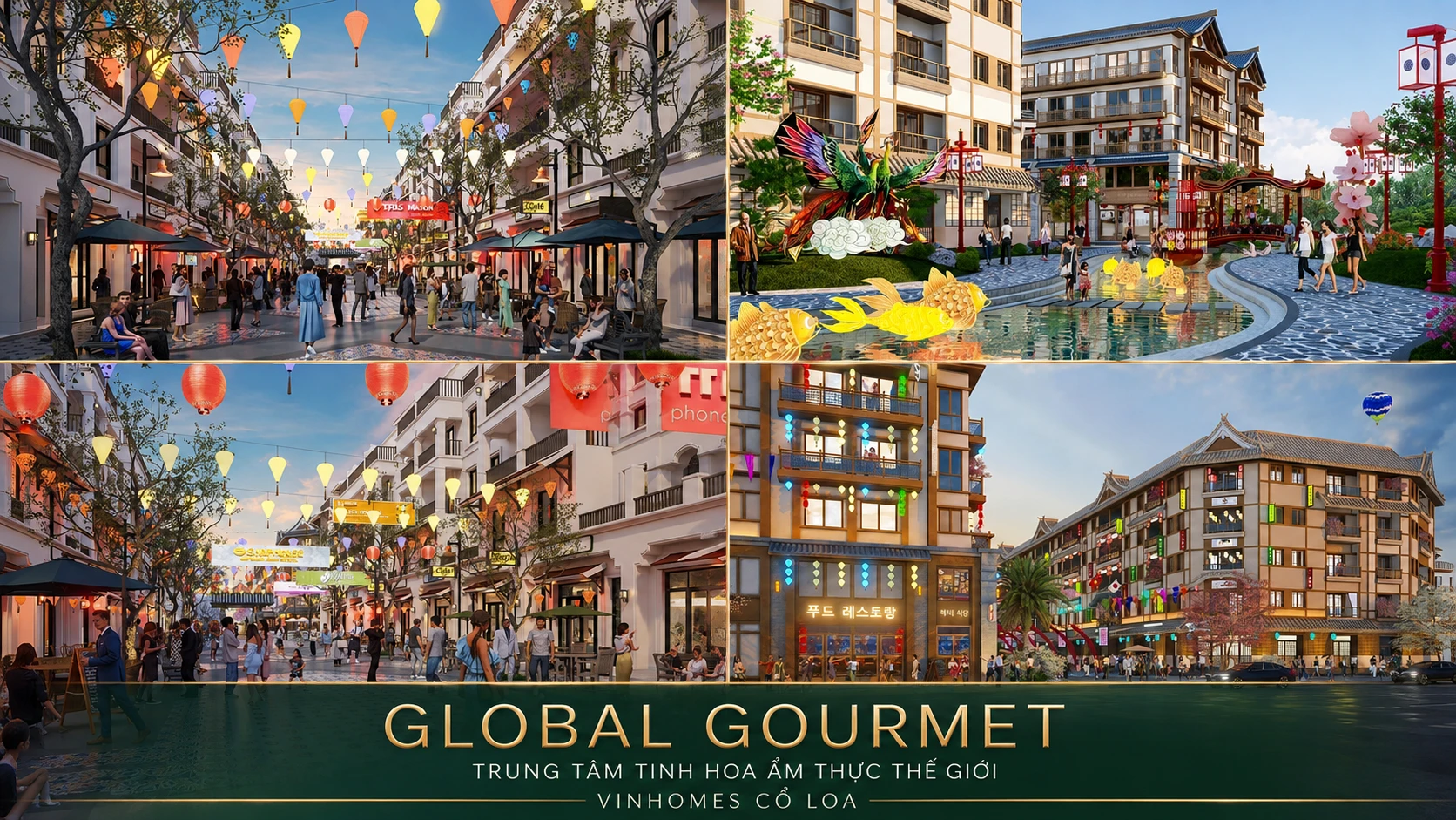 Trung tâm Tinh hoa Ẩm thực Thế giới Global Gourmet tại Vinhomes Global Gate