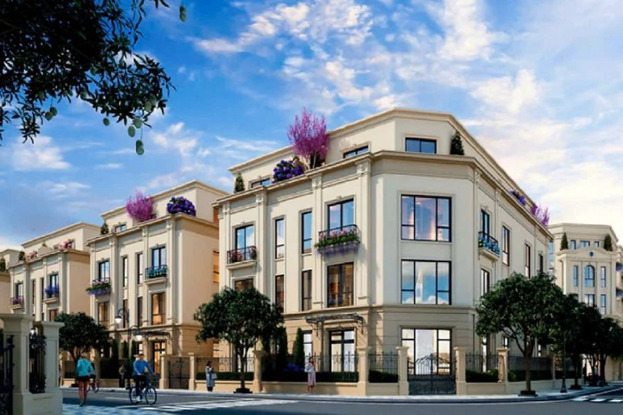 Phối cảnh biệt thự tam lập tứ lập trong khu đô thị Vinhomes Cổ Loa