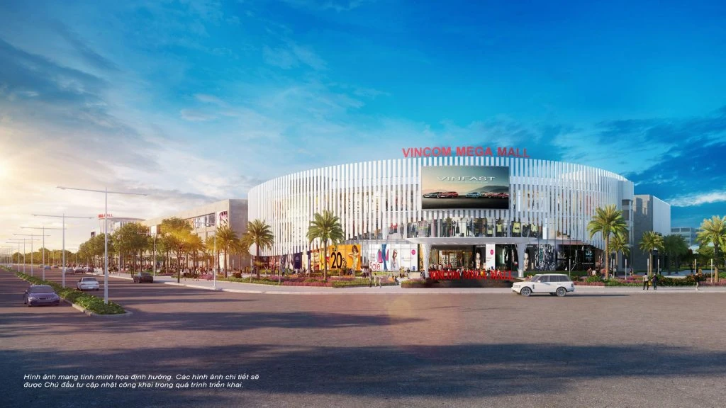 Minh họa tiện ích trung tâm thương mại Vincom tại Vịnh Ngọc Vinhomes Cần Giờ