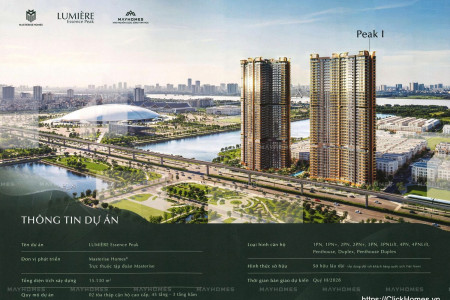 LUMIÈRE Essence Peak | Dự án chung cư Masteri cao cấp hạng sang view hồ tại Vinhomes Cổ Loa Global Gate Đông Anh Hà Nội