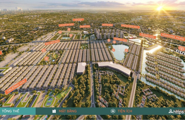 Toàn cảnh view 360° dự án Vinhomes Green City Hậu Nghĩa Long An