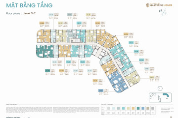 Mặt Bằng Tòa L2 Masteri Grand Coast Phân Khu The Wave – Layout Từng Tầng & Diện Tích Căn Hộ
