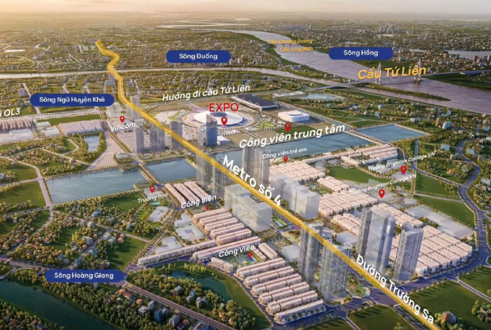 Vinhomes Global Gate Cổ Loa – Dự án đại đô thị tài chính, thương mại và giao thương quốc tế với chung cư cao cấp, biệt thự thương mại gắn liền trung tâm hội chợ triển lãm quốc gia tại Cổ Loa, Đông Anh, Hà Nội