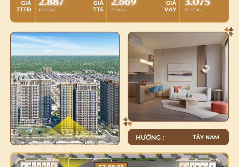 Bán căn 1PN+ Masteri Trinity Square Central Square C2Z3-08-02 | Layout đẹp, giá chuyển nhượng tốt