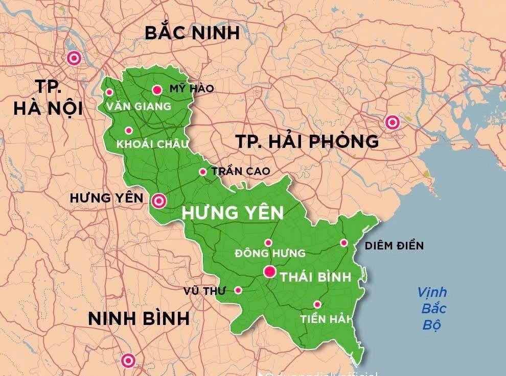 Bản Đồ Hưng Yên Sau Sát Nhật 2025