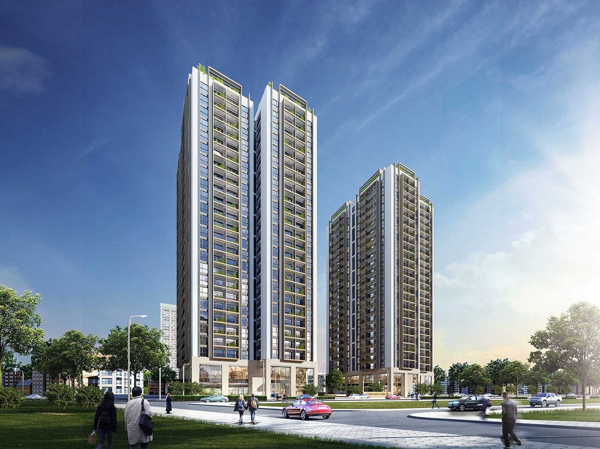 Khu vực các tòa chung cư và tòa tháp căn hộ tại quận Thanh Xuân, Hà Nội